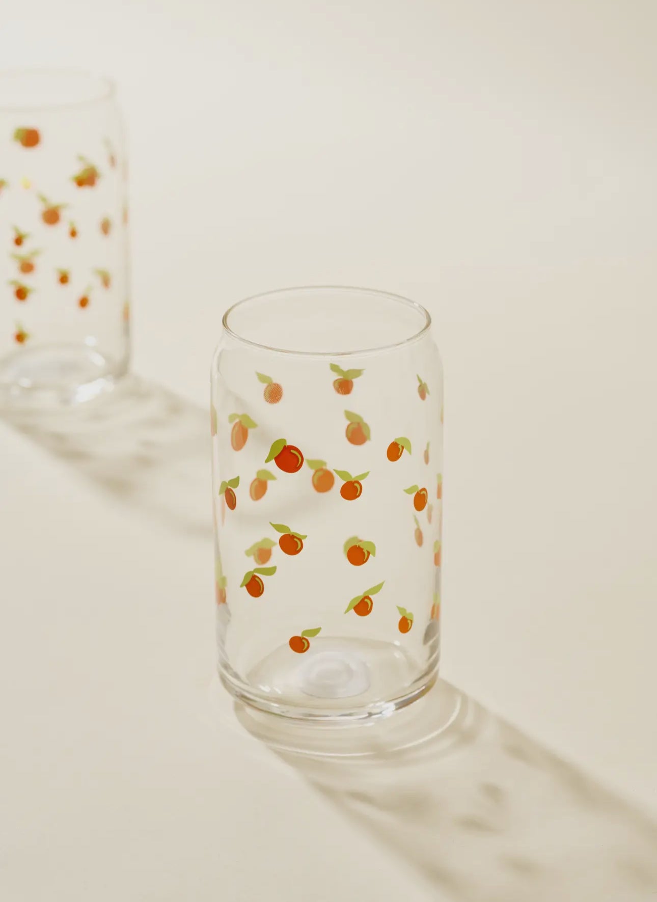 Fruit 16 Oz Soda Can Glass