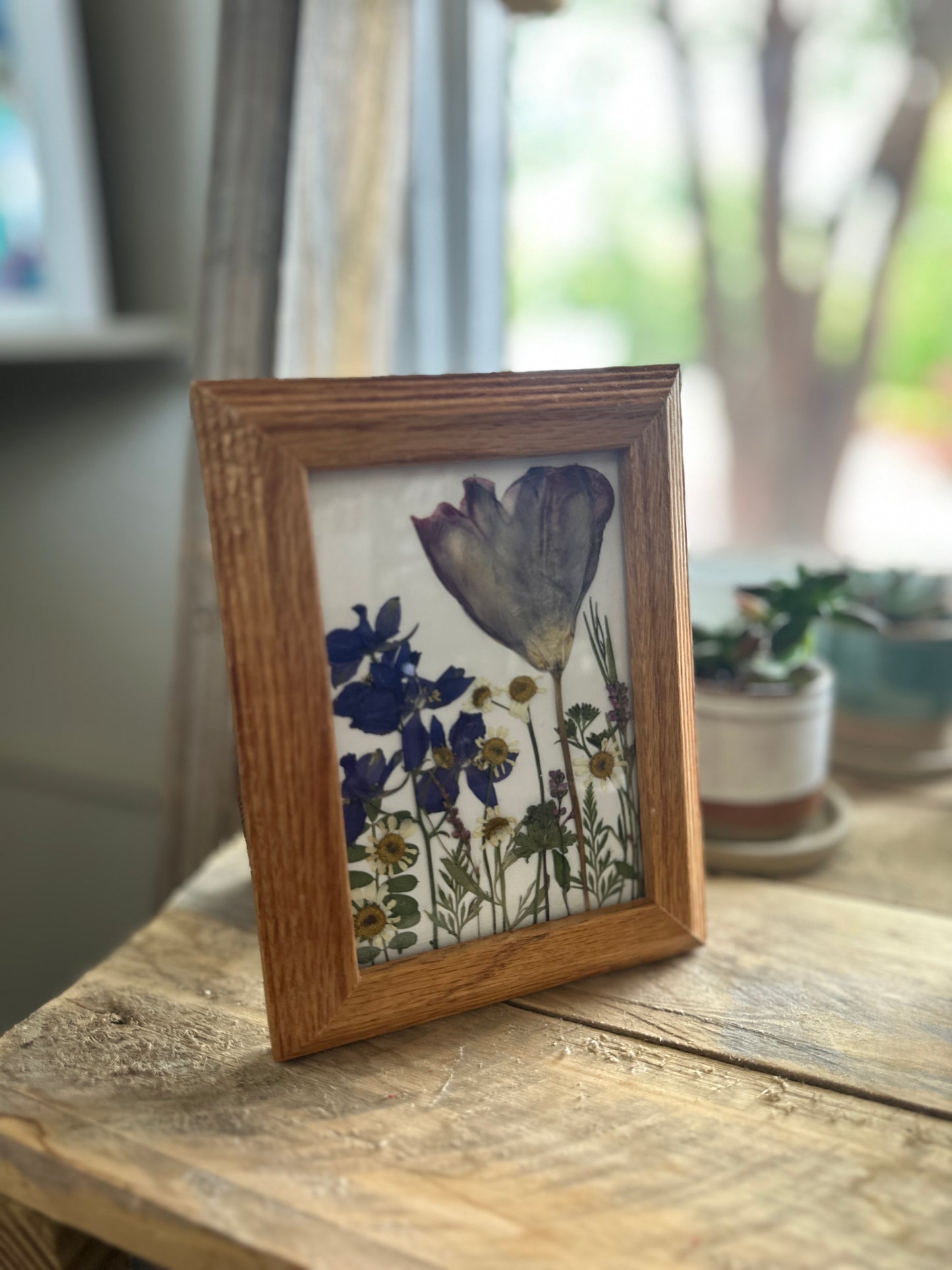 Real Flowers Shadow Box