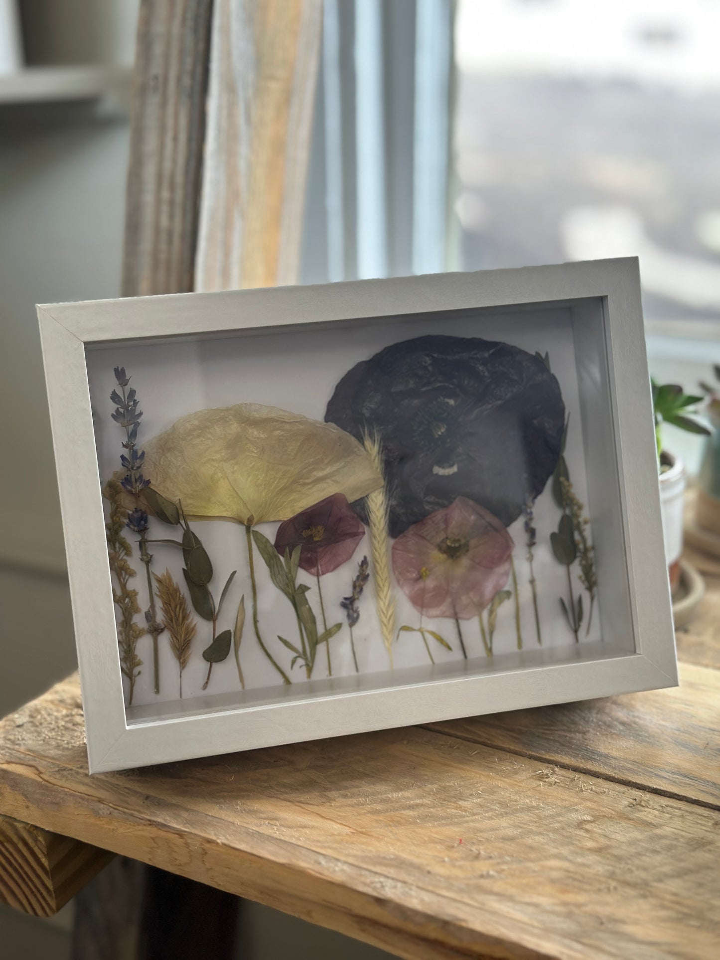 Real Flowers Shadow Box