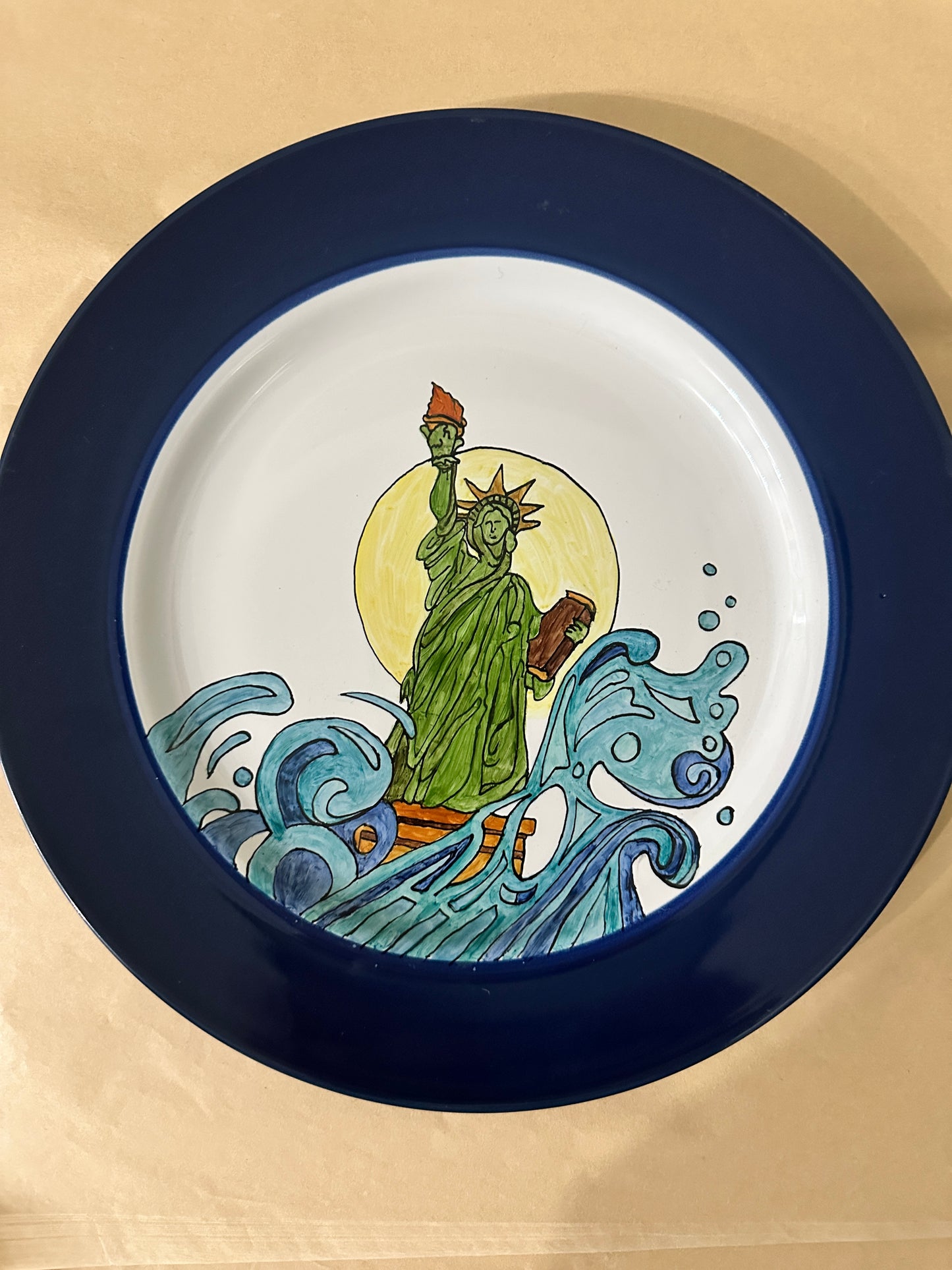 Handpainted Porcelain Plate