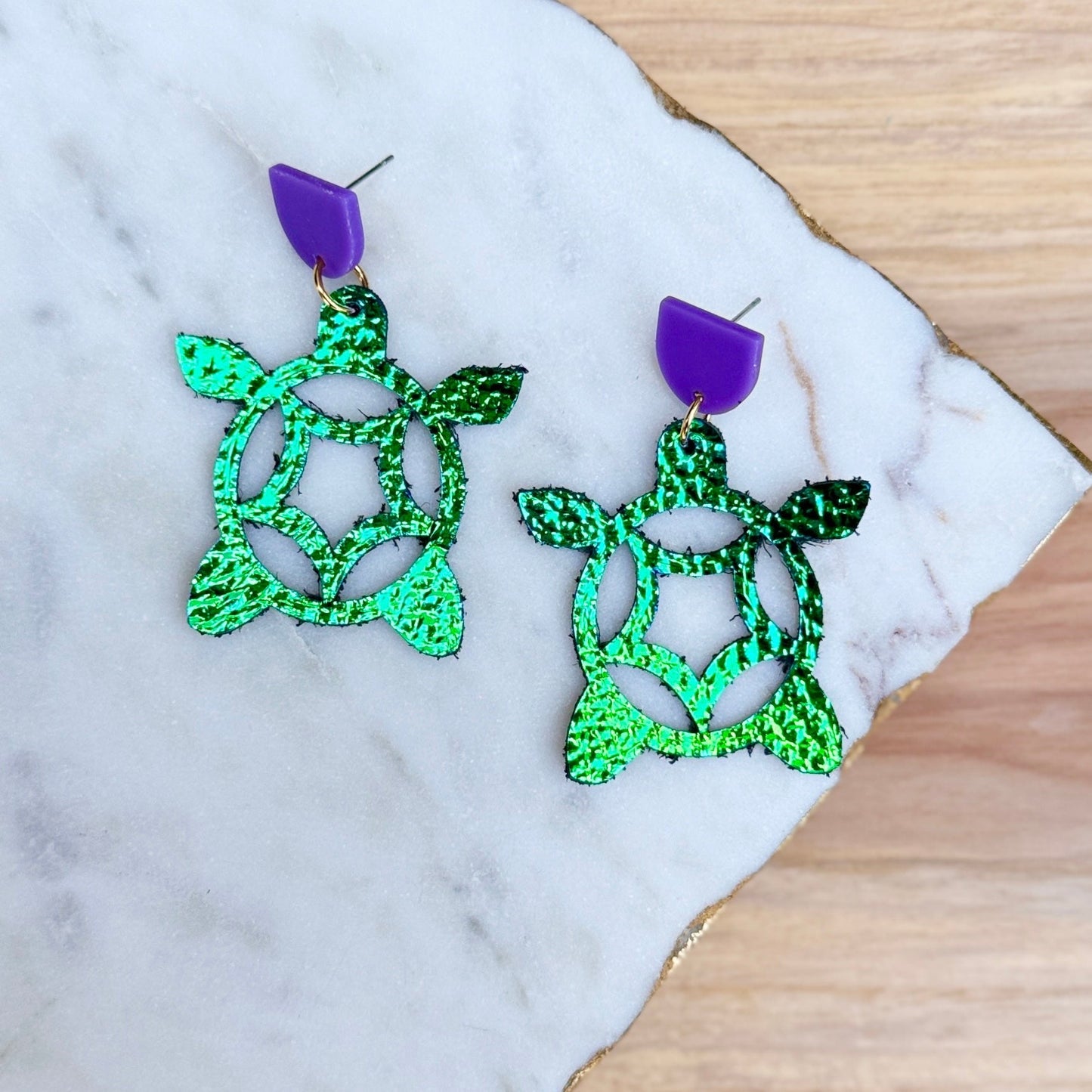 Be Like Missy - Leather + Wood Earrings