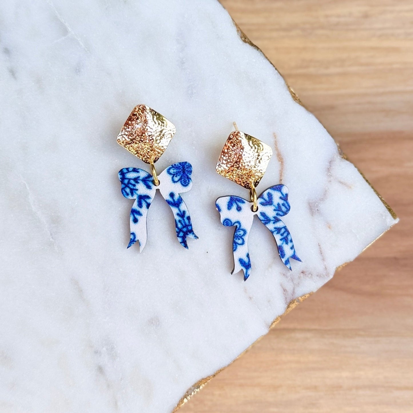 Be Like Missy - Leather + Wood Earrings