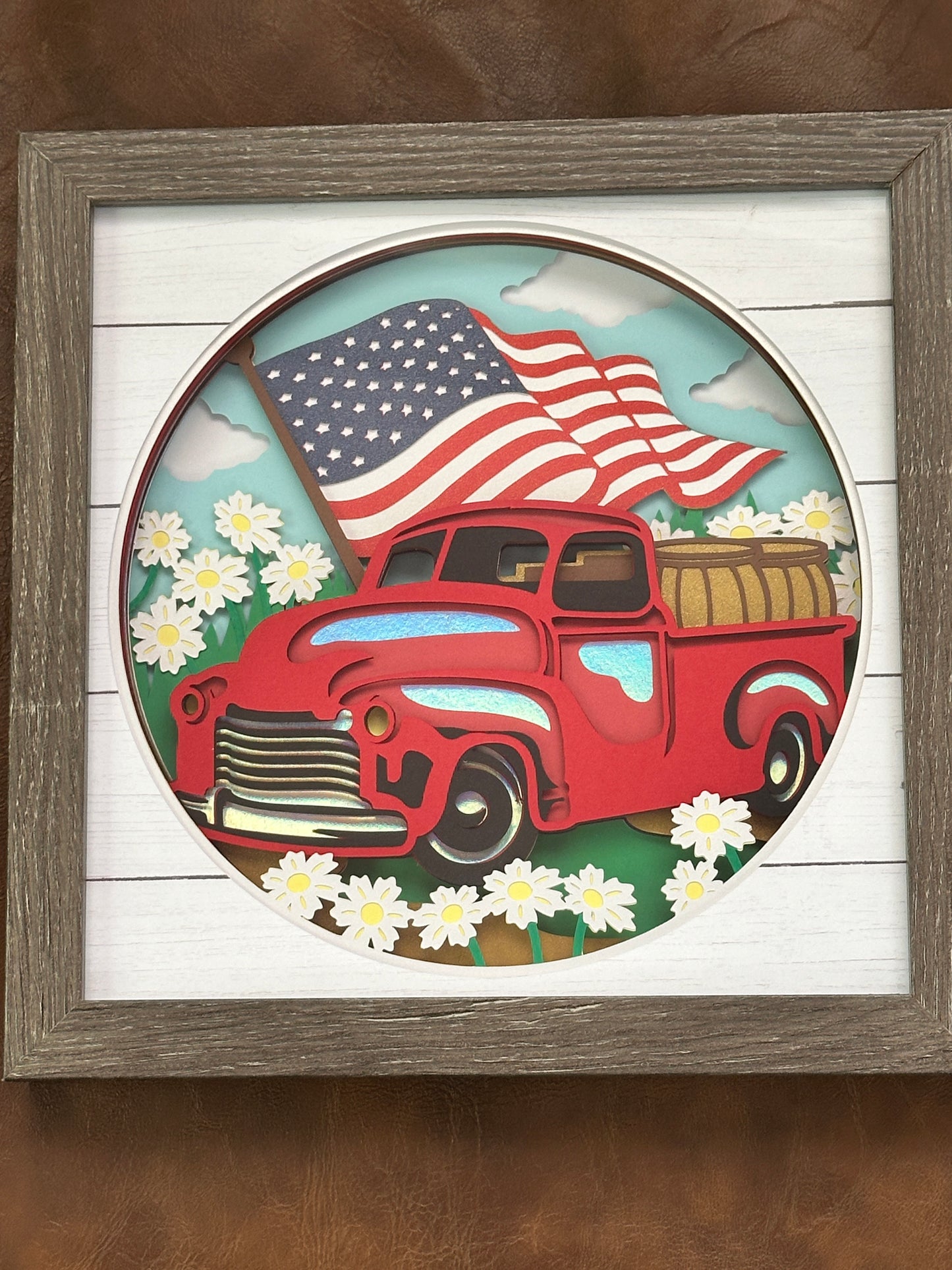 Shadow Box Paper Art 8x8”