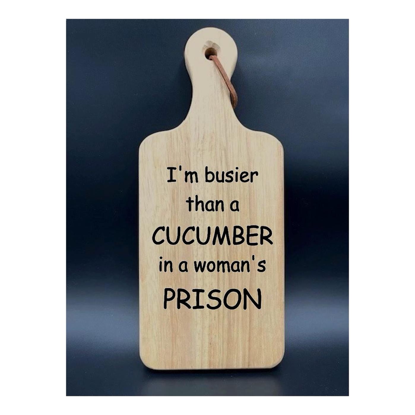 Rustic Wooden Cutting Board With Funny Engravings (Small)