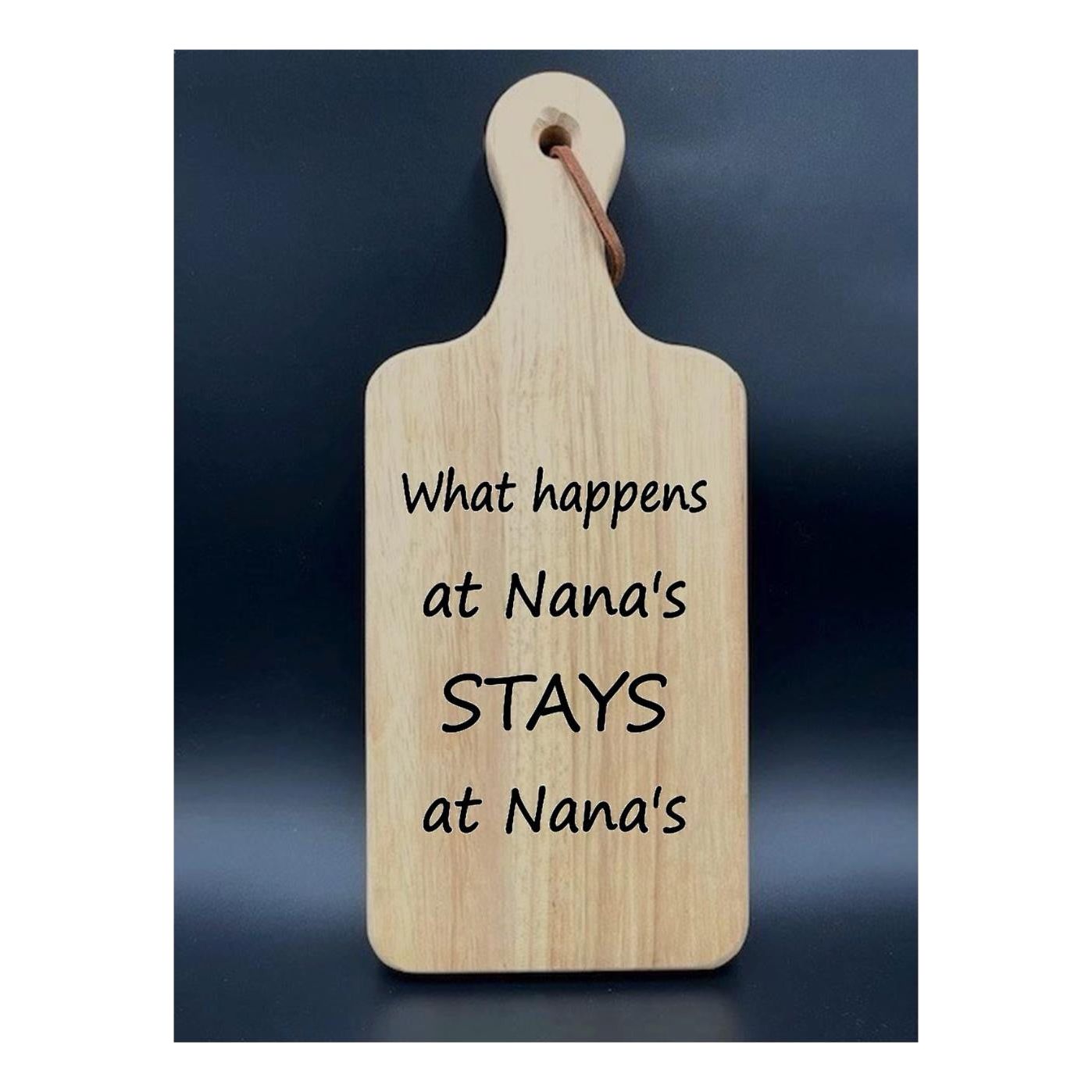 Rustic Wooden Cutting Board With Funny Engravings (Small)