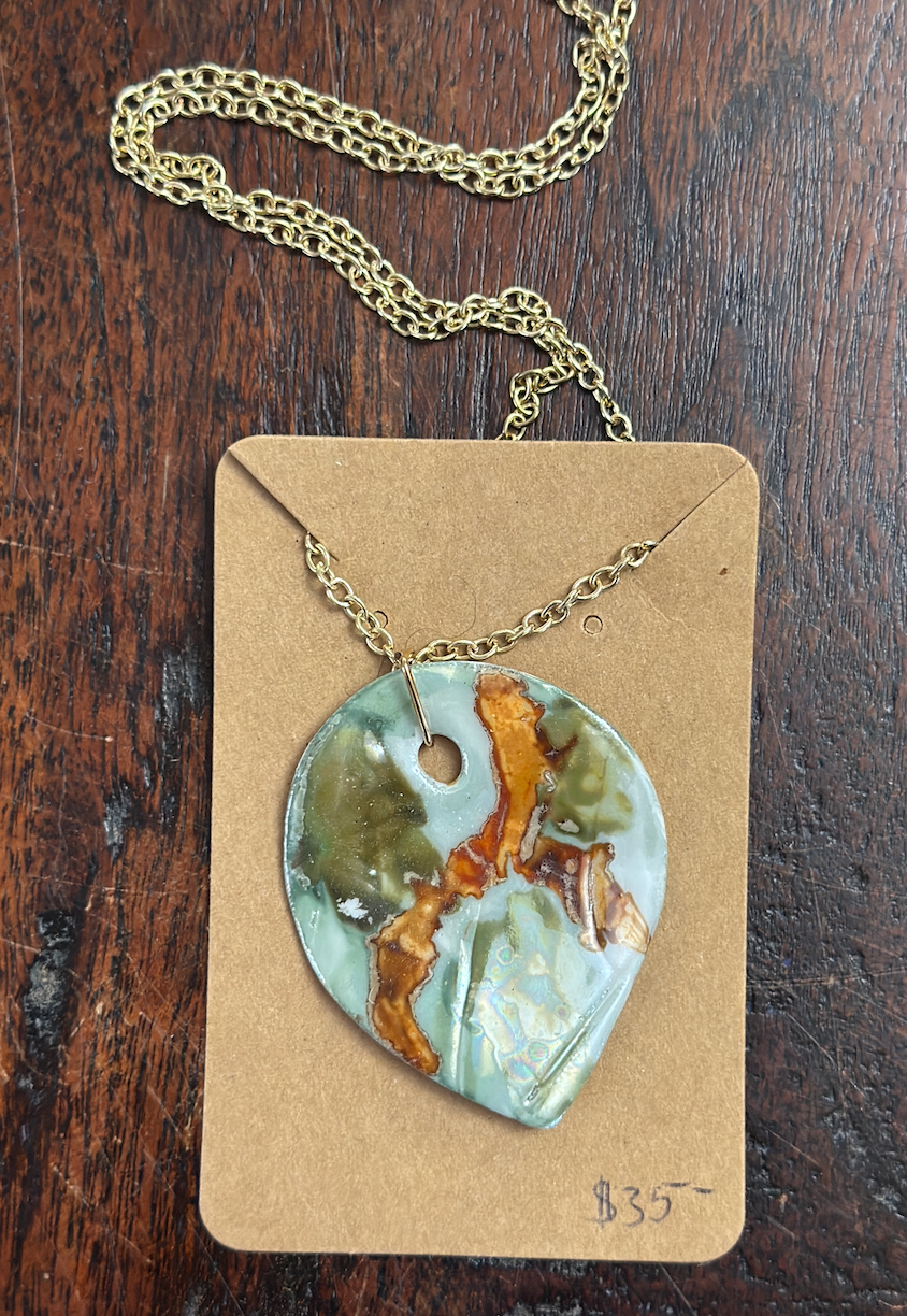 Hand Painted Porcelain Necklaces