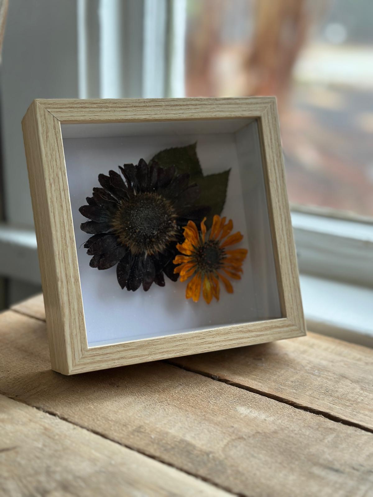 Real Flowers Shadow Box
