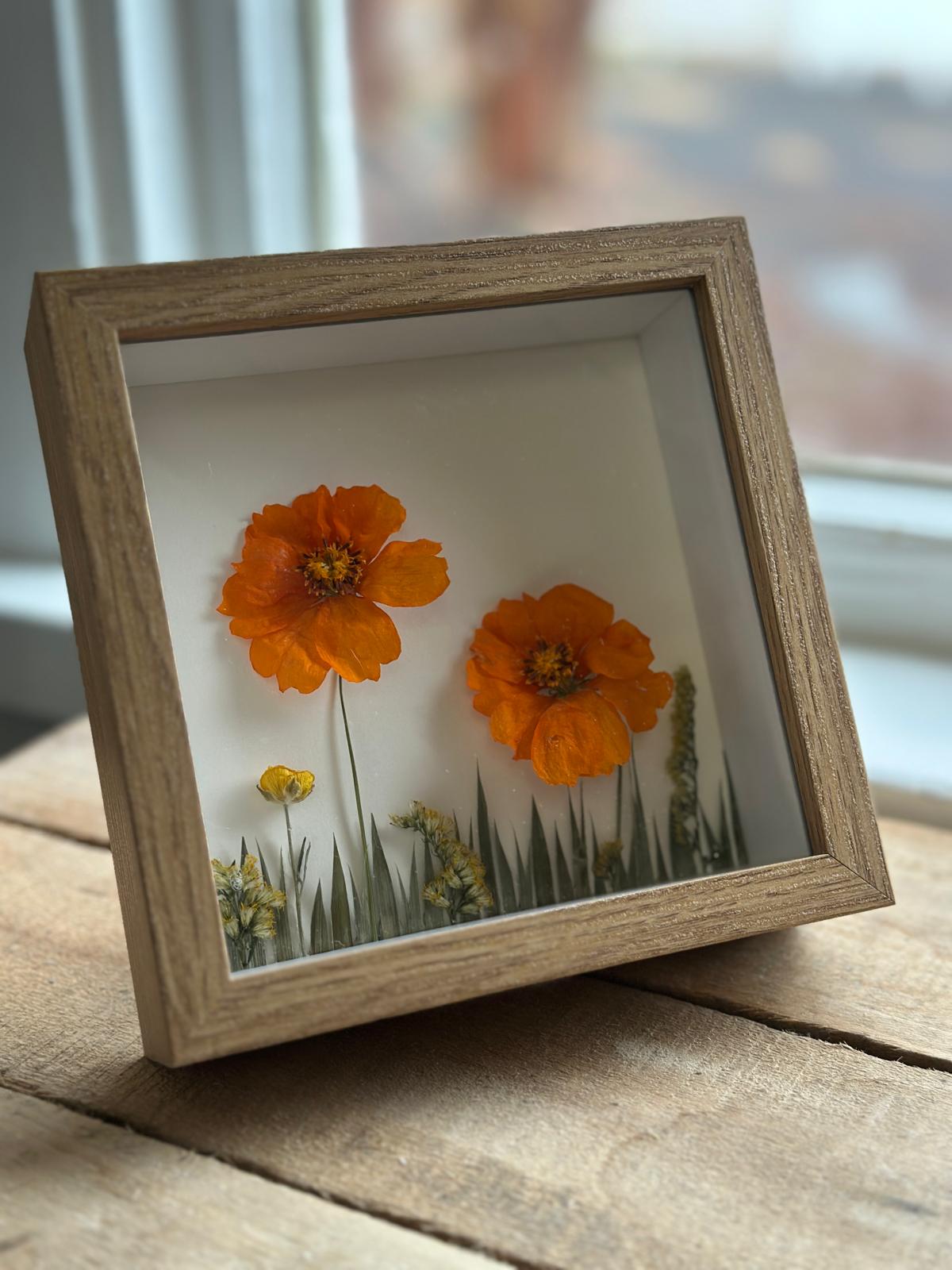 Real Flowers Shadow Box