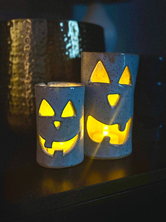 Jack o Lantern Luminary / Fall Candle / Handmade Fall Decor