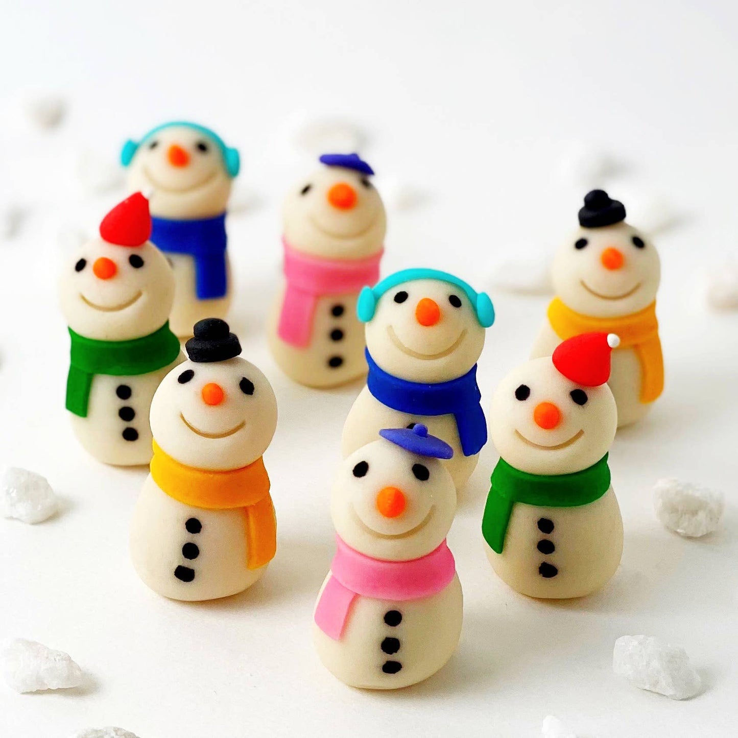 Gourmet Marzipan Christmas & Winter Candy Snowmen - LIMITED
