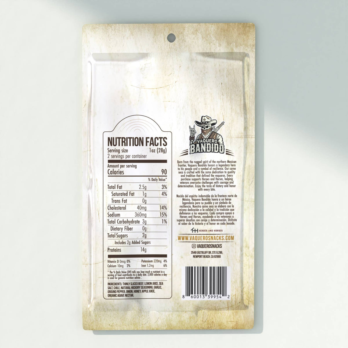 Hot Honey Carne Seca Mexican Beef Jerky