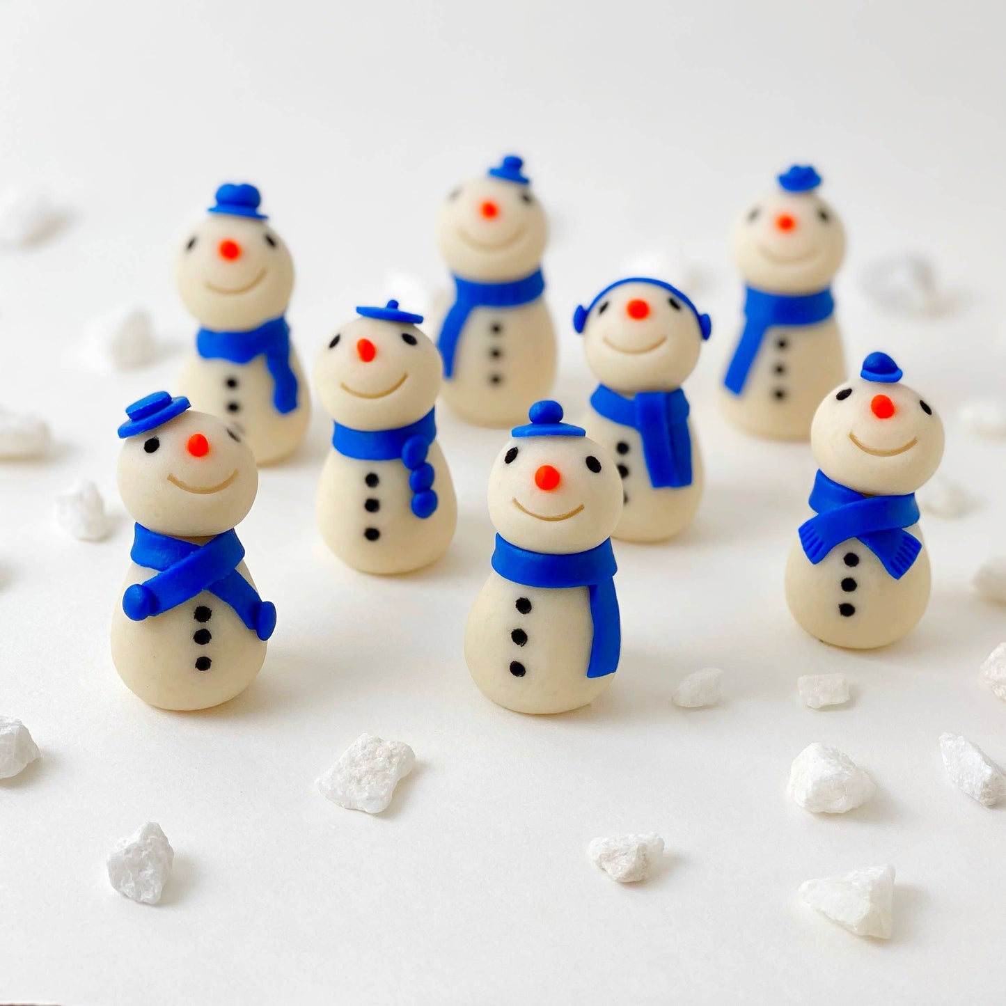 Gourmet Marzipan Christmas & Winter Candy Snowmen - LIMITED