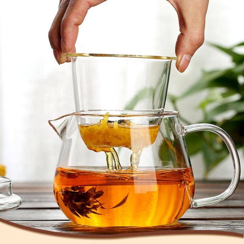 Glass Teapot With Infuser and Lid16oz
