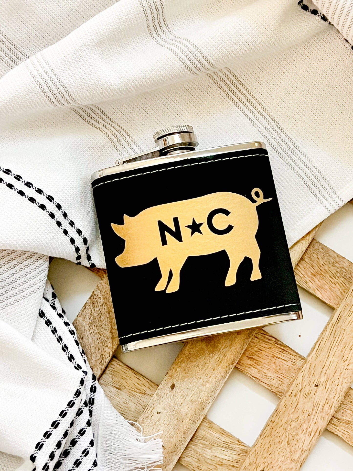 NC Pig Leather Flask