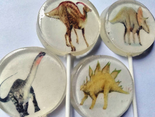 Dinosaur Lollipops, Trending Jurassic Style Edible Image