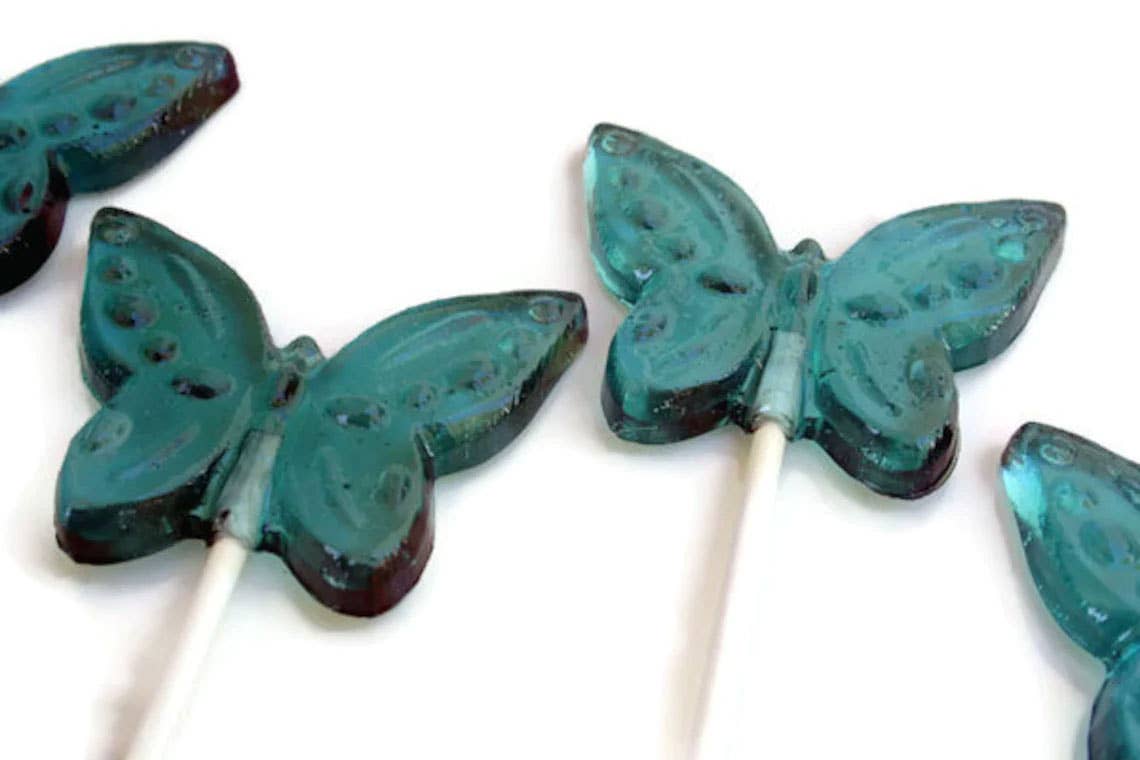 Large Butterfly Lollipops in Various Colors
