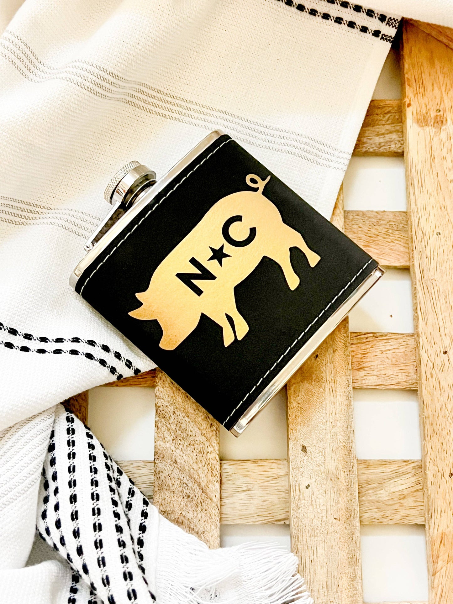 NC Pig Leather Flask