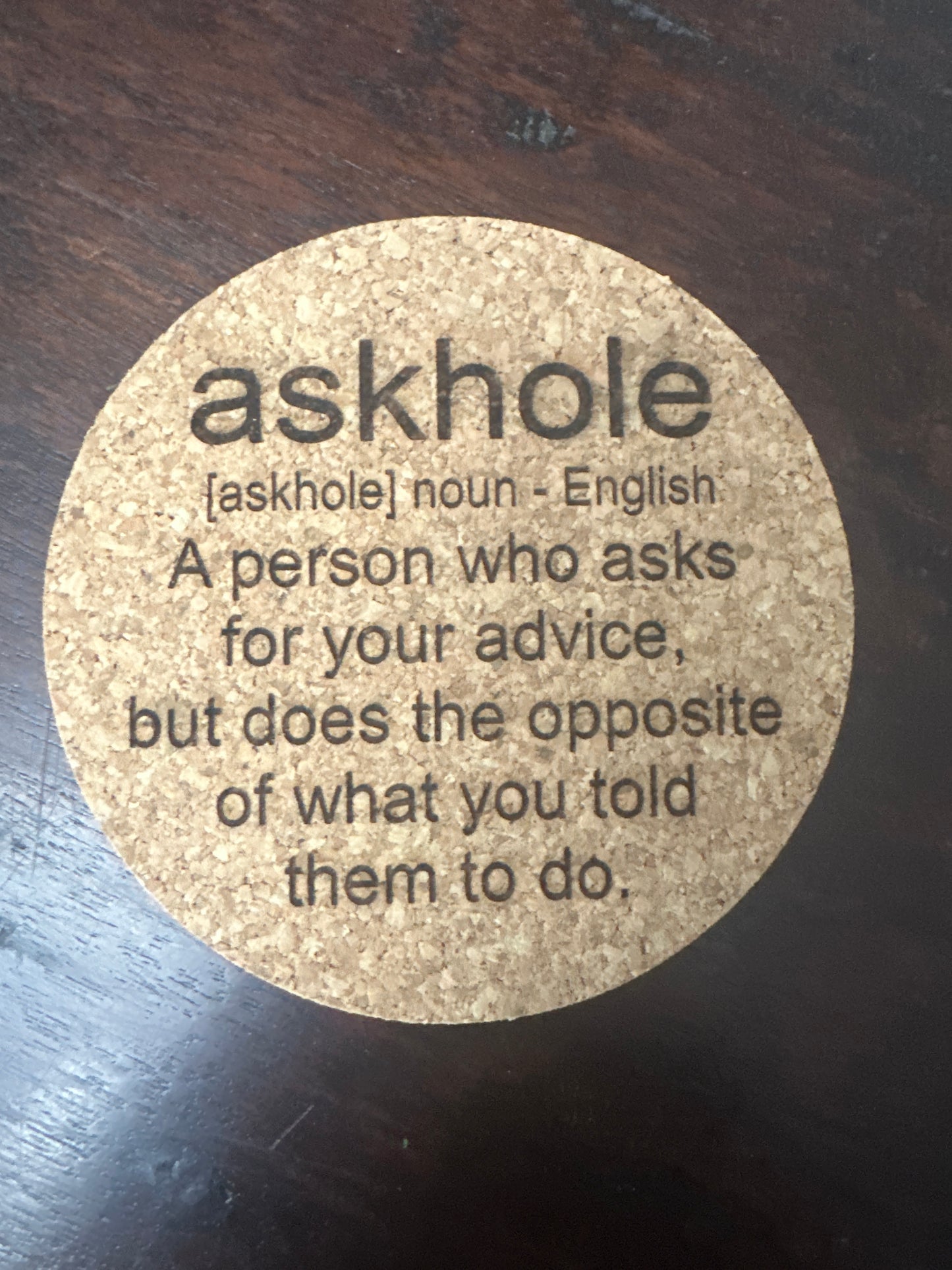 Funny Cork Coasters