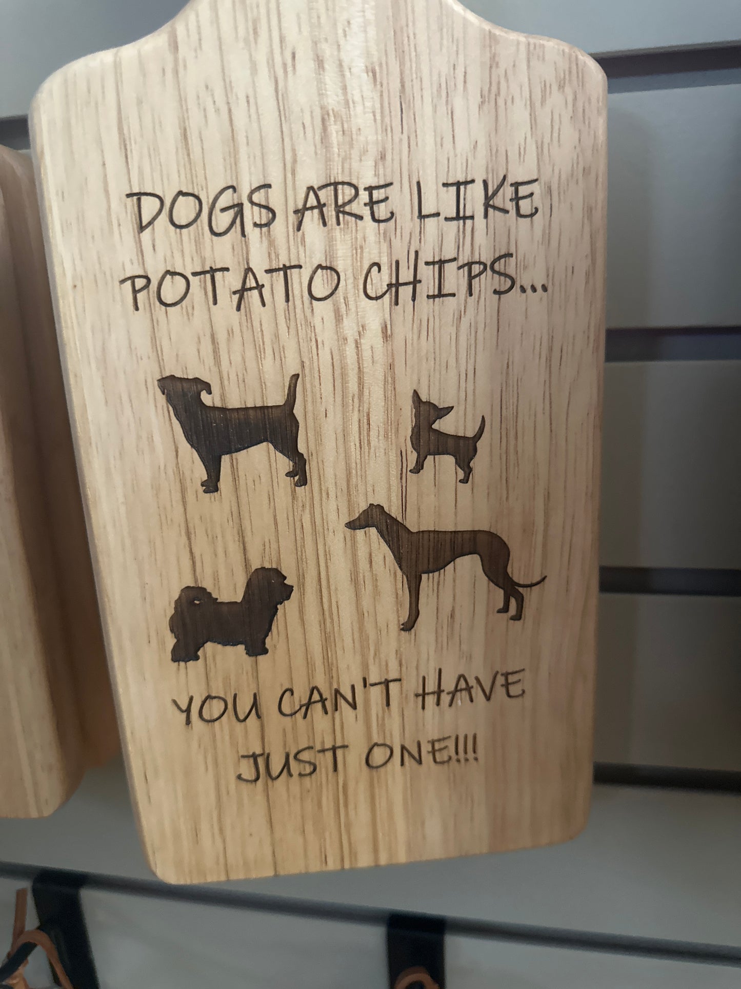 Rustic Wooden Cutting Board With Funny Engravings (Small)