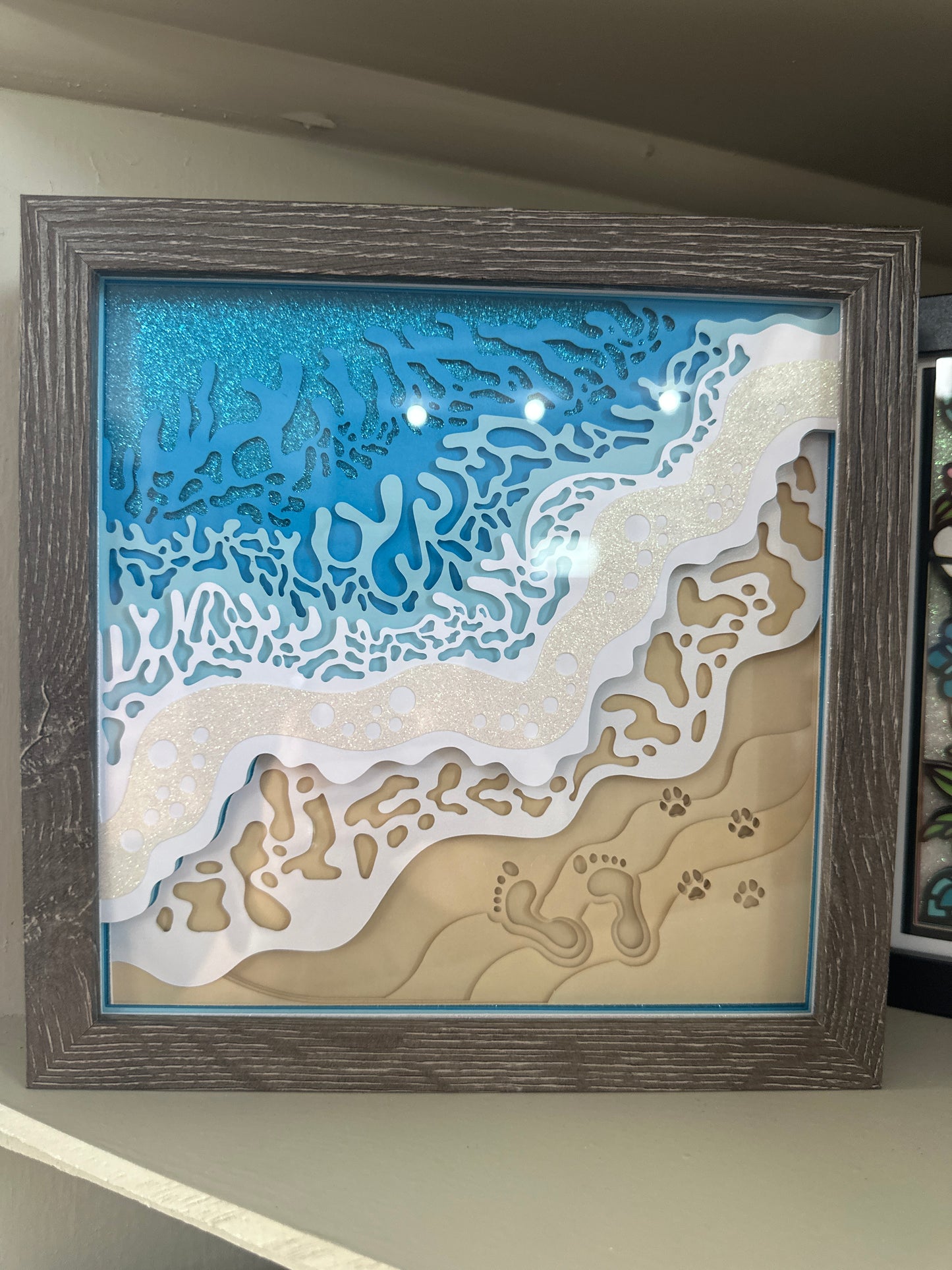 Shadow Box Paper Art 8x8”