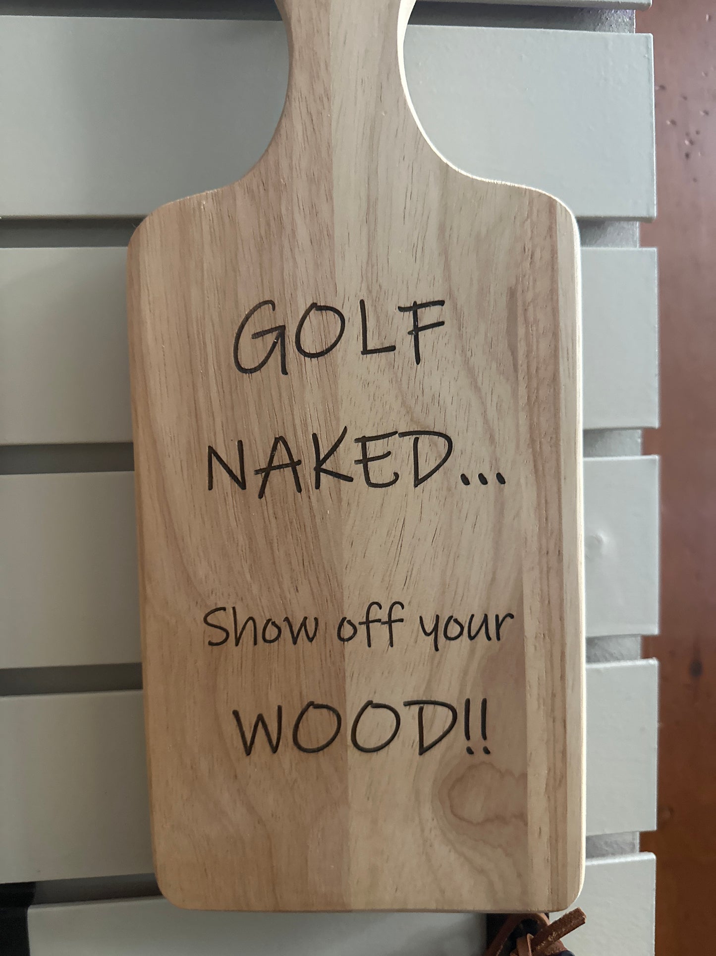 Rustic Wooden Cutting Board With Funny Engravings (Small)