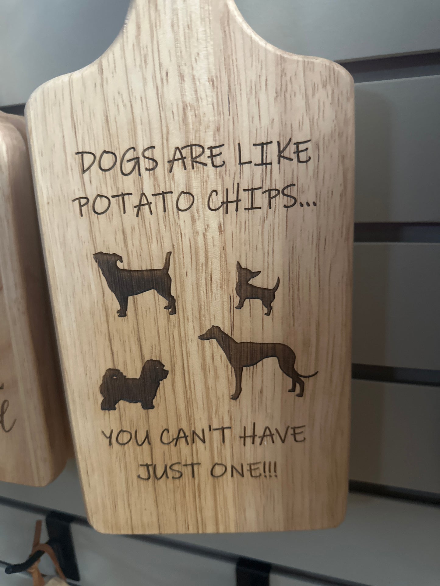 Rustic Wooden Cutting Board With Funny Engravings (Small)