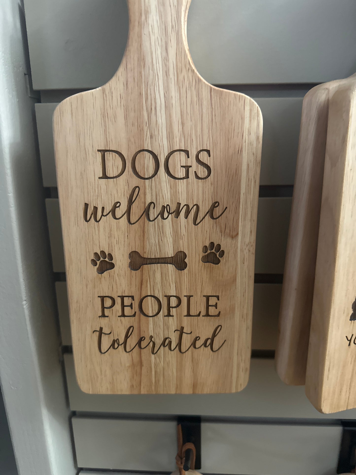 Rustic Wooden Cutting Board With Funny Engravings (Small)