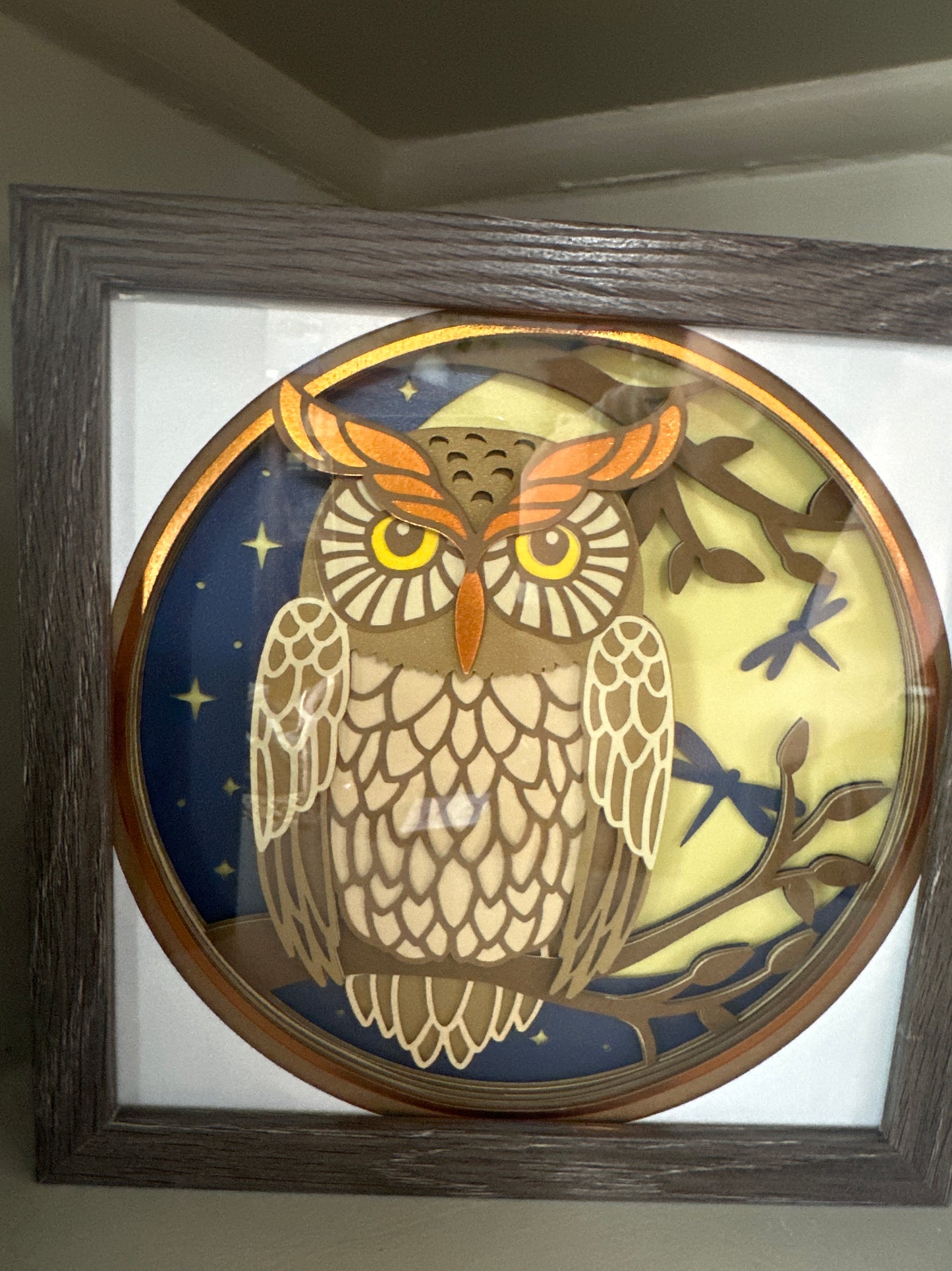 Shadow Box Paper Art 8x8”