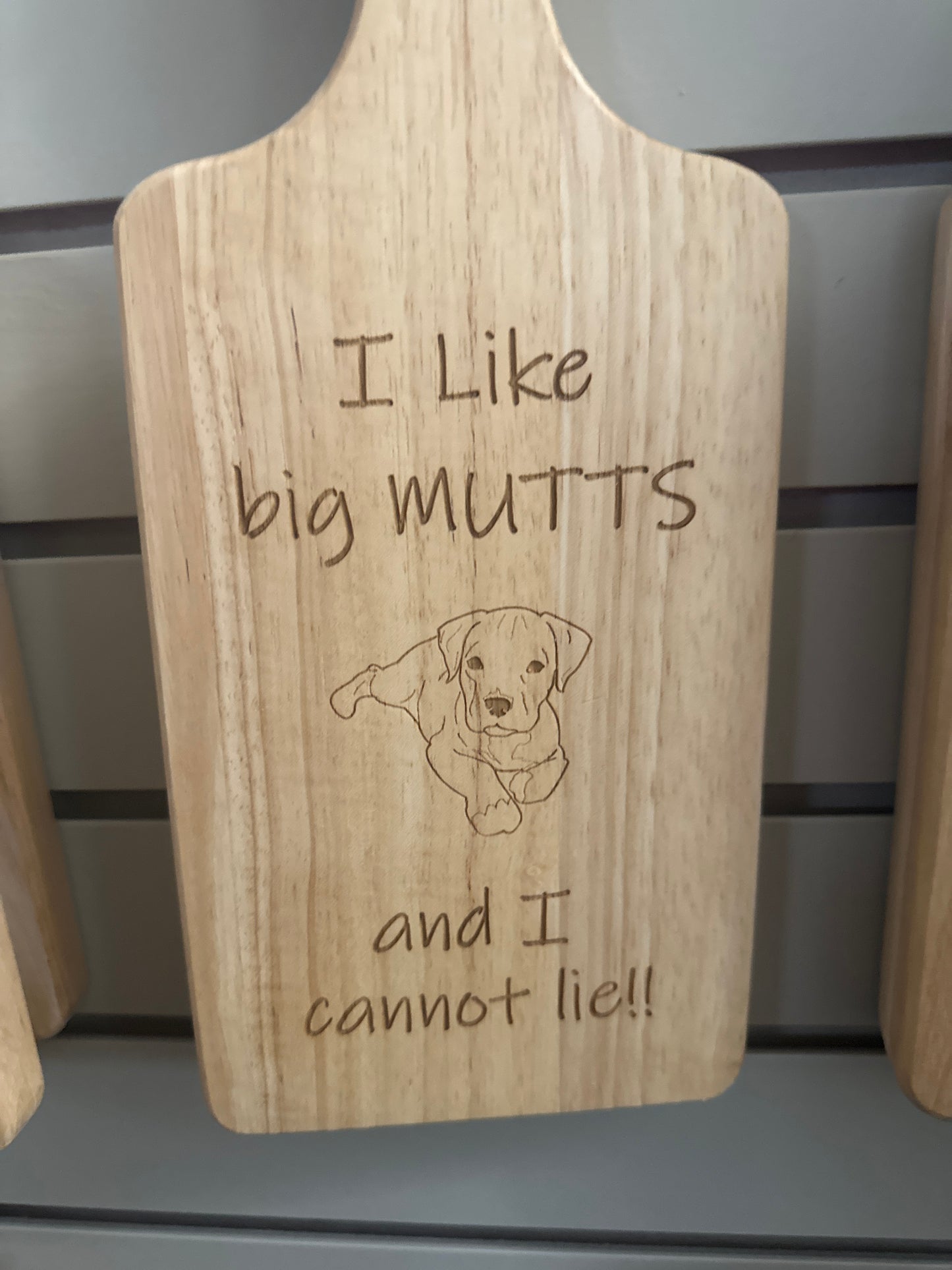 Rustic Wooden Cutting Board With Funny Engravings (Small)