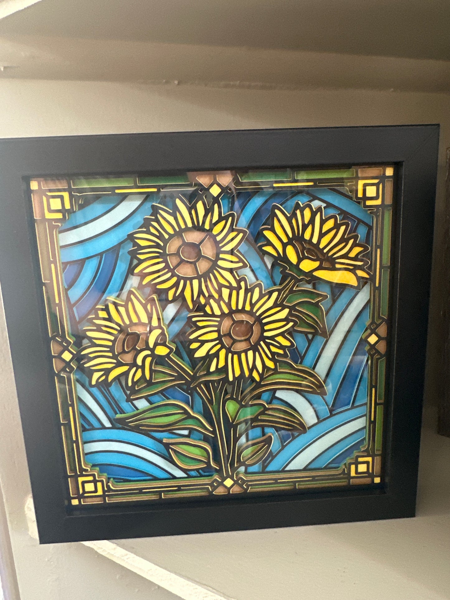 Shadow Box Paper Art 8x8”