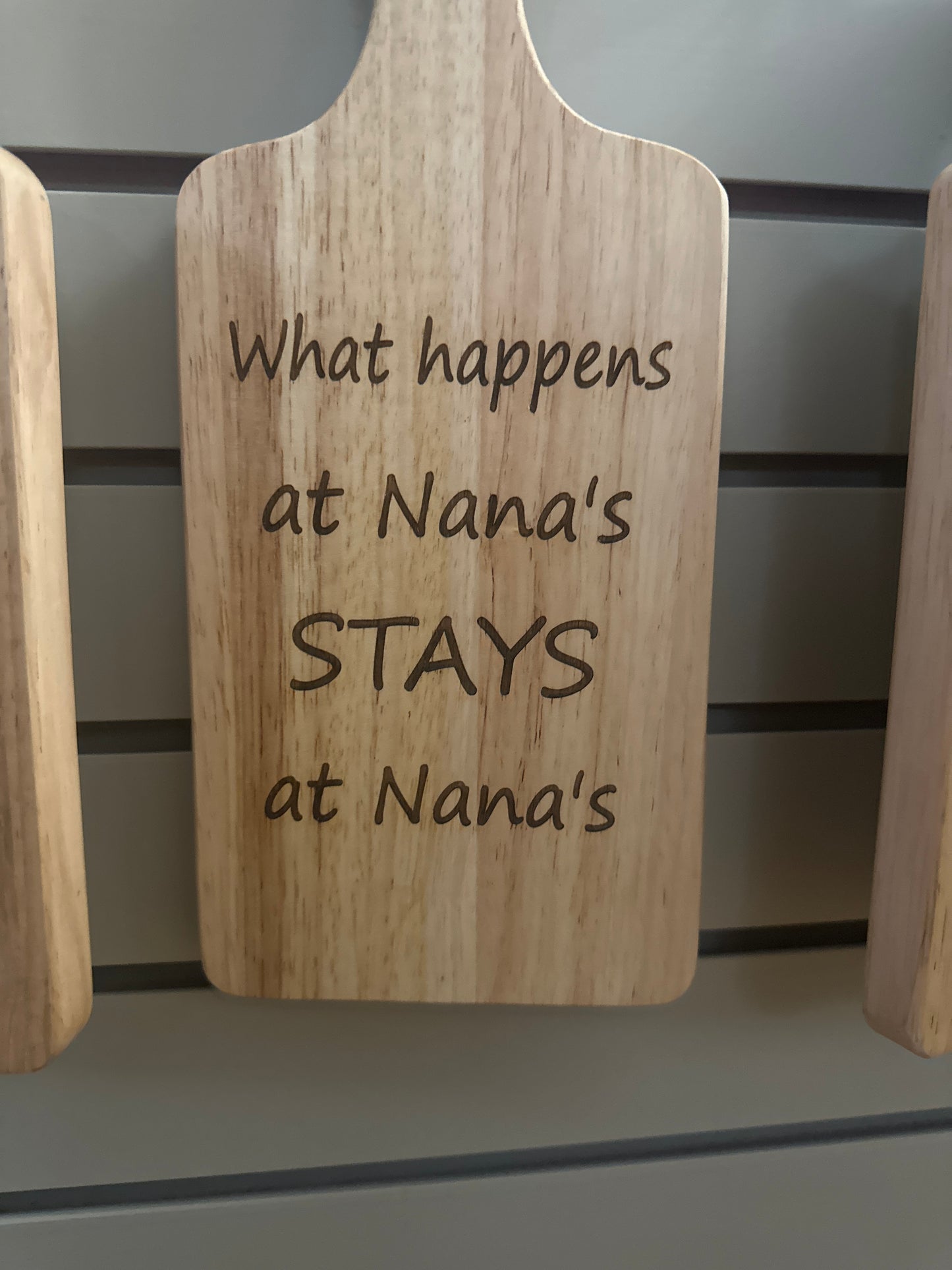 Rustic Wooden Cutting Board With Funny Engravings (Small)