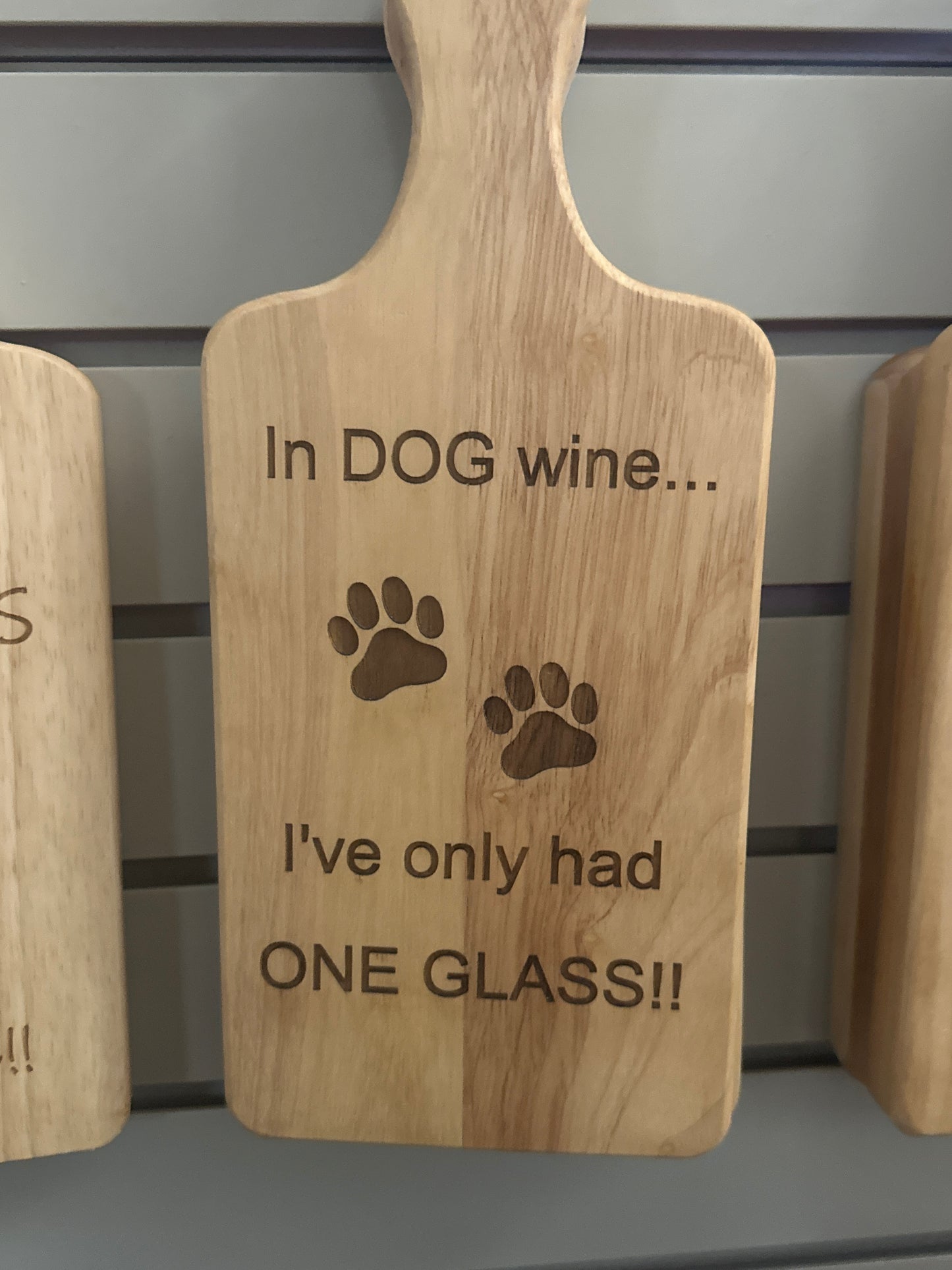 Rustic Wooden Cutting Board With Funny Engravings (Small)