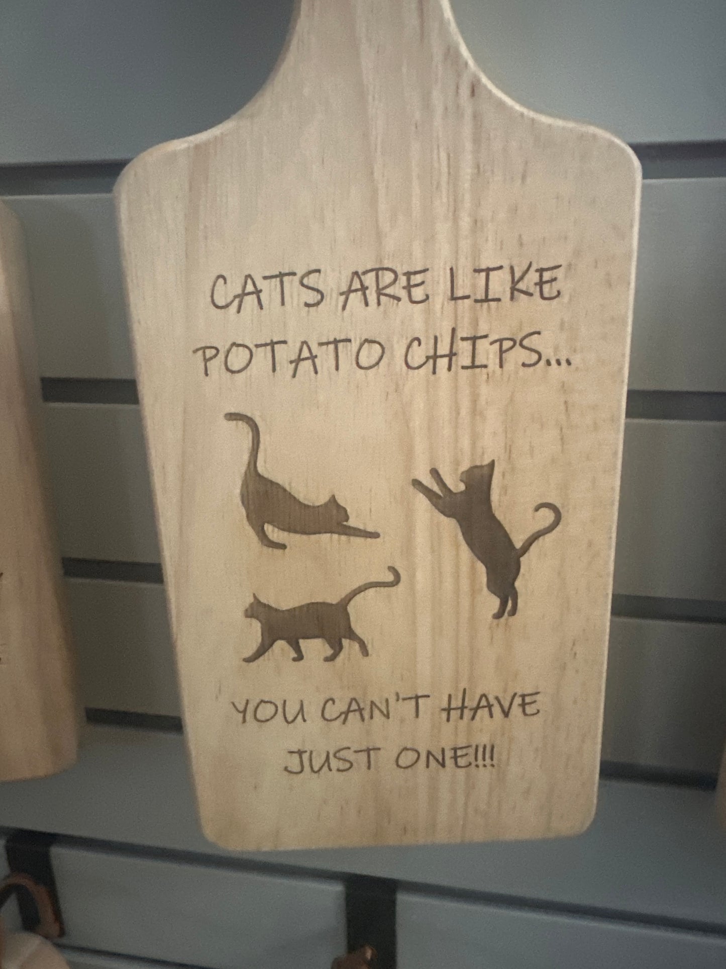 Rustic Wooden Cutting Board With Funny Engravings (Small)