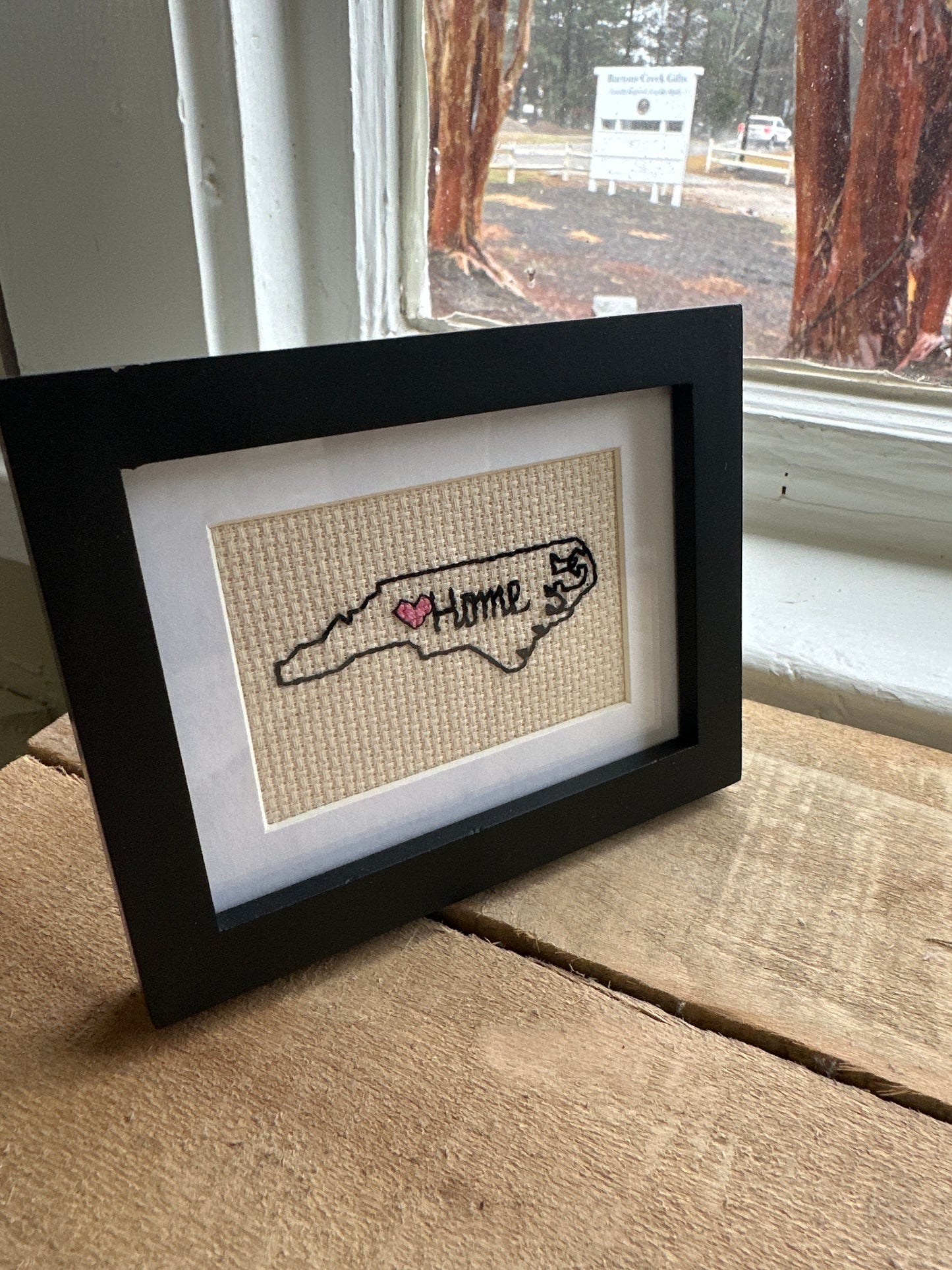 Handmade cross stitch art $25
