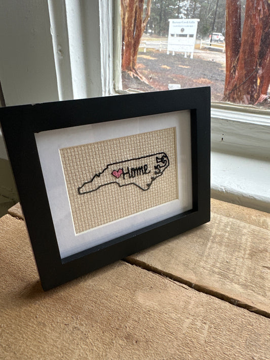 Handmade cross stitch art $25