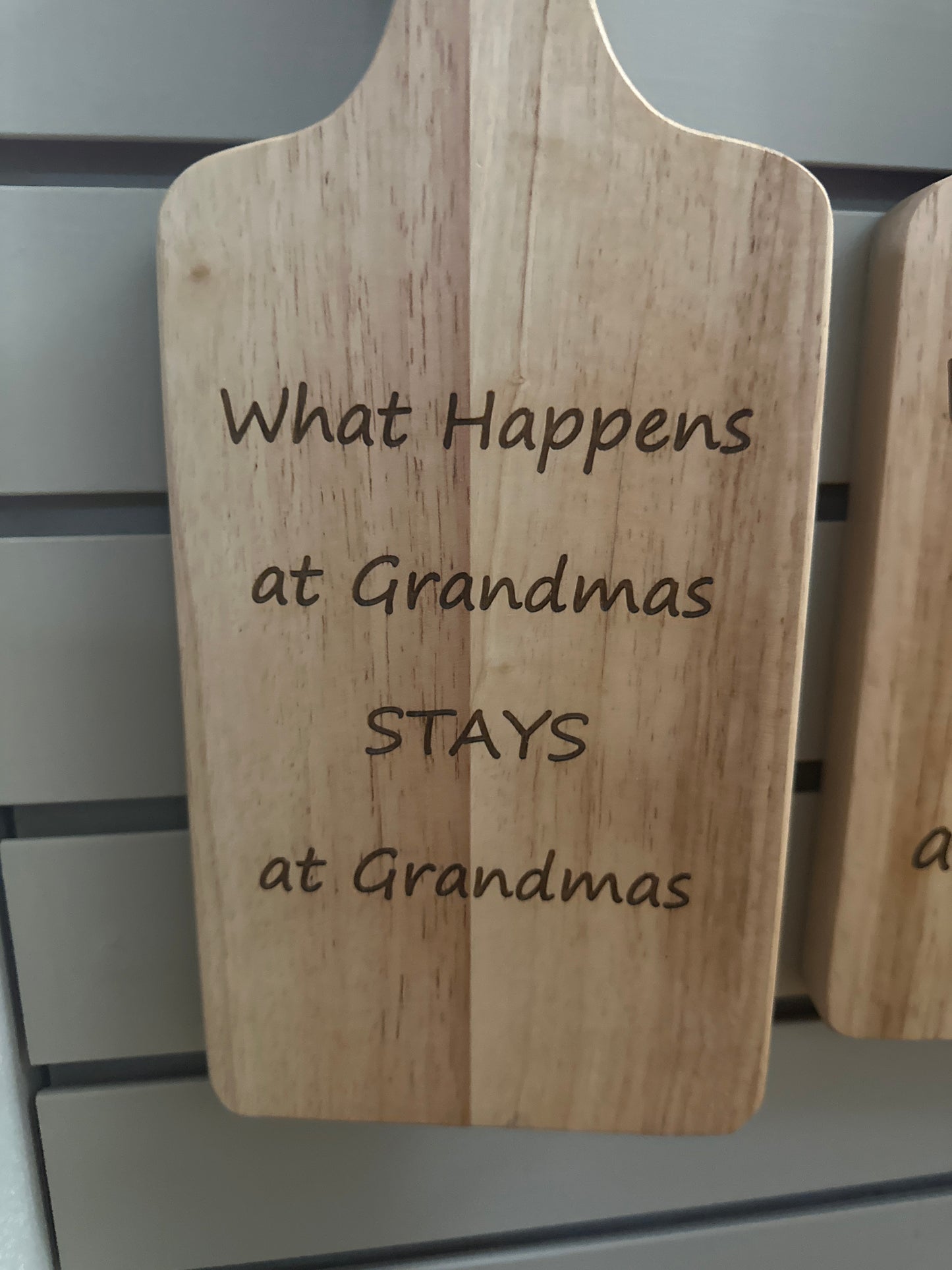 Rustic Wooden Cutting Board With Funny Engravings (Small)