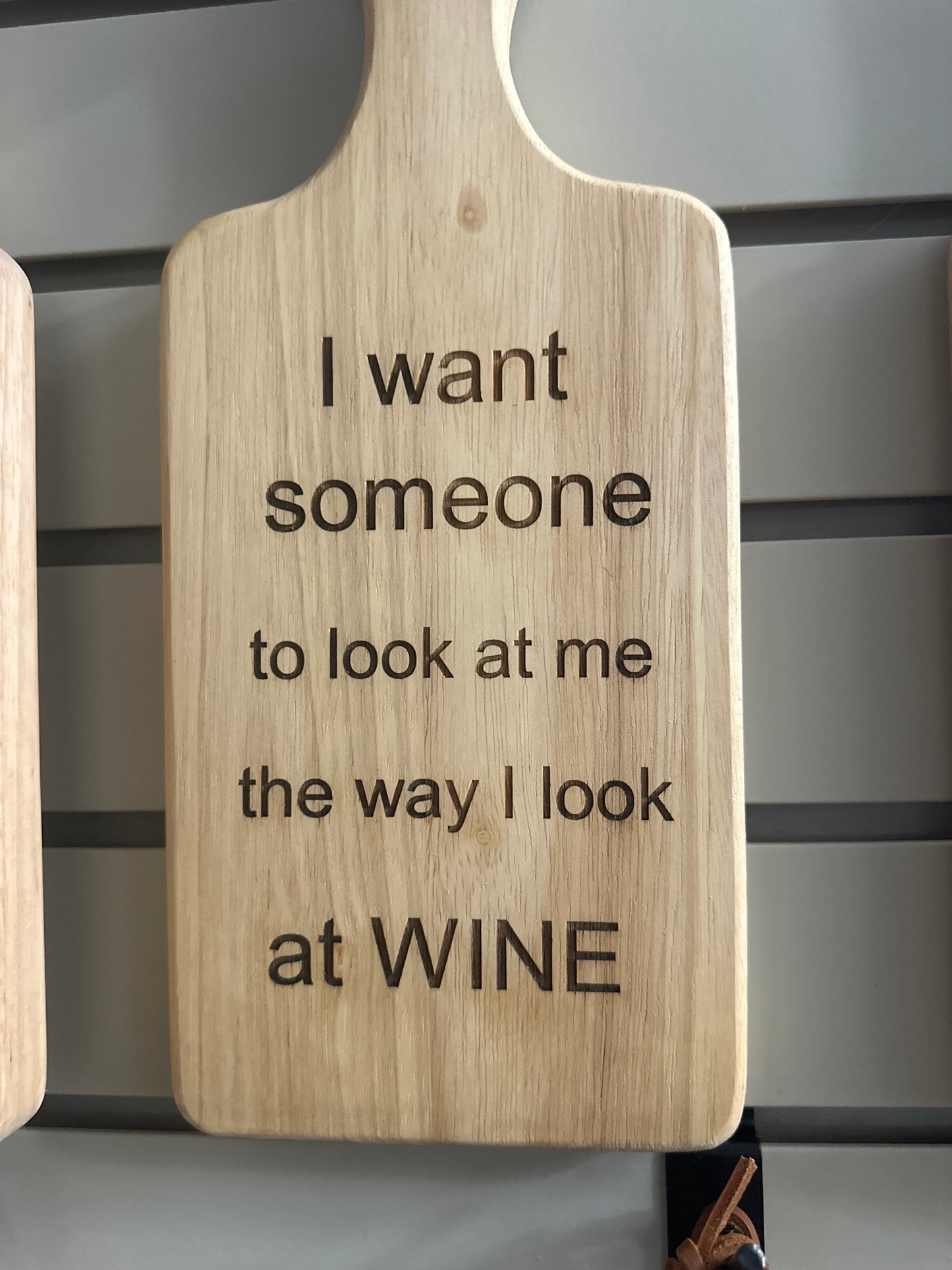 Rustic Wooden Cutting Board With Funny Engravings (Small)