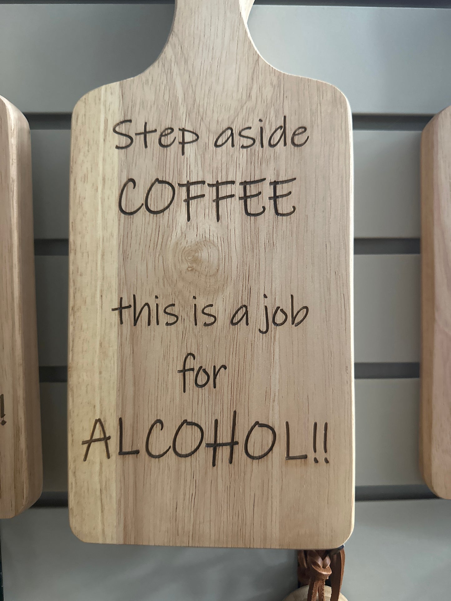Rustic Wooden Cutting Board With Funny Engravings (Small)